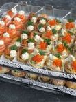 Набор № 1 Канапе с мясом, рыбой и морепродуктами