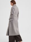 Пальто с воротником шалька double coat