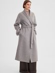 Пальто с воротником шалька double coat