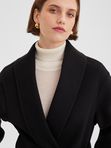 Пальто с воротником шалька double coat