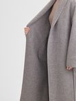 Пальто с воротником шалька double coat