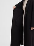 Пальто с воротником шалька double coat
