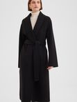 Пальто с воротником шалька double coat