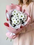 СТОЙКИЙ БУКЕТ из 3 кустовых хризантем