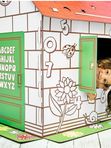 Игровой картонный Домик-раскраска "Бибалина" Макс, с английским алфавитом