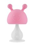 Прорезыватель Грибочек с держателем в футляре розовый  (0+) ROXY-KIDS