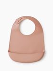 Нагрудный фартук силиконовый beige red Happy Baby (6мес+)