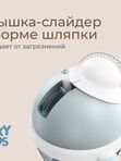 Поильник-непроливайка с трубочкой 200 мл кокосово-голубой ROXY-KIDS (9мес+)