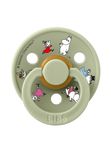 Соска-пустышка латексная BIBS x Moomin Colour - Friends - Sage 6-18 мес