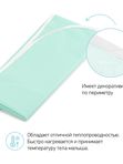 Клеенка подкладная с ПВХ покрытием 68*100 cм бирюзовая ROXY-KIDS