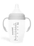 Бутылочка с ручками 240 мл light grey Paomma (6мес+)