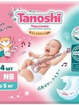 Подгузники Tanoshi размер NB 0-5 кг 34 шт