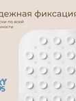 Коврик ПВХ антискользящий Завитки пастельные 40х100 см ROXY-KIDS