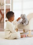 Игрушка мягкая Слоник OLLIE серый/grey Happy baby (0+)