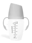 Бутылочка с ручками 240 мл light grey Paomma (6мес+)