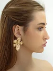 Серьги цветок