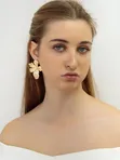 Серьги цветок