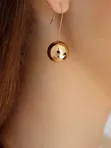 Серьги висячие Шары
