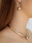 Серьги висячие Шары