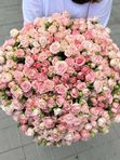 WOW- букет из 101 кустовой розы