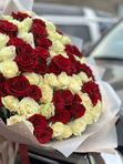 Букет из 101 розы в упаковке