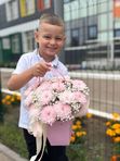Цветочная сумочка из кустовых хризантем