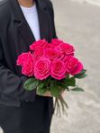 Розовые розы Эквадор (от 7 шт)
