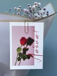Мини открытка Люблю