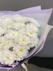 Белая хризантема 7шт