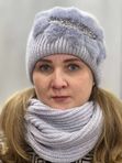 Шапка и снуд двойка, мех- норка