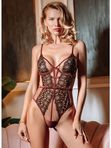 Боді JOLIDON FEMME FATALE H2431 // Коричневий+Чорний