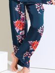 Піжама Сорочка/Брюки LISCA AMARYLLIS 23447/23449// 40,  Космічний синій_квіти