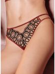Стрiнги Mini JOLIDON FEMME FATALE D2428 // Коричневий+Чорний / Ніжно_рожевий