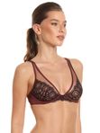 Бюстгальтер Пландж JOLIDON FEMME FATALE S2429 // Коричневий+Чорний / Ніжно-рожевий