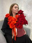 Цветочная композиция с французскими розами