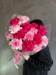 Букет «Валентинка» из французских роз/ 15шт.