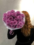 7 веточек кустовых хризантем FABIENNE