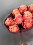 9 пионовидных роз кахала