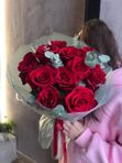 11 ♥️роз Эксплорер с эвкалиптом