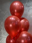 Сет: 5 красных шаров латекс с гелием