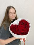Моно букет «Пылающее сердце»