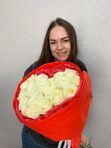 Моно букет «Белоснежное признание»