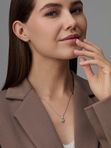Подвеска из белого золота АЛЬКОР 36215-200 с бриллиантом
