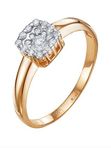 Кольцо из золота 1971-151-46-00/17,5 размер с бриллиантом Vesna jewelry