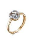 Золотое кольцо 01-00862-05-001-01-01/17,5 размер ЮК Клондайк Jewellery с танцующим бриллиантом