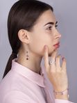 Браслет серебряный арт. 2159444/95 с кристаллами Swarovski