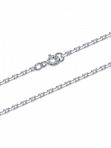 Серебряная цепочка 925, плетение якорное, родирование. длина 65 см