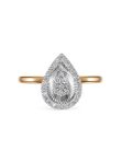 Кольцо с бриллиантами из красного золота Vesna jewelry