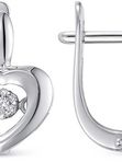 Серьги из белого золота Vesna jewelry 22719-251-00-00 с бриллиантами