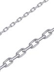 Серебряная цепочка 925, плетение якорное, длина 55 см